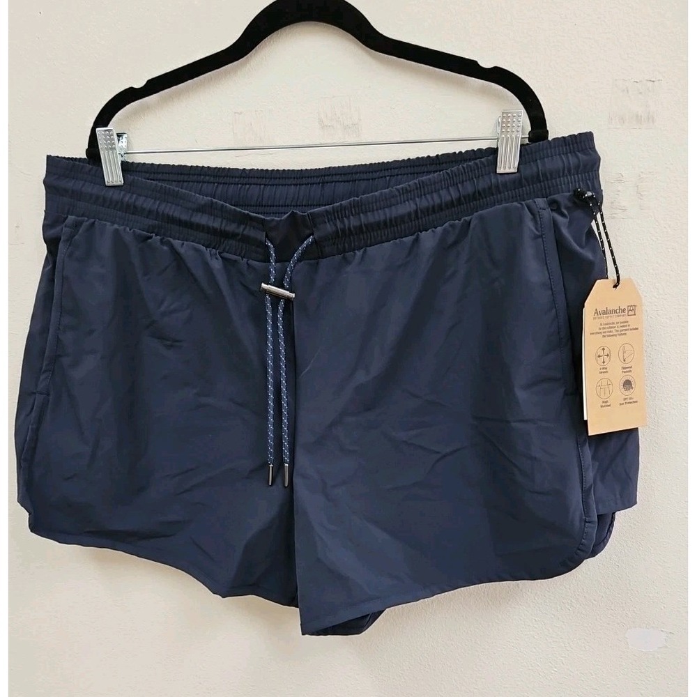 AVALANCHE Mens  Shorts 3in Inseam Outdoor UPF30 High Waisted NWT